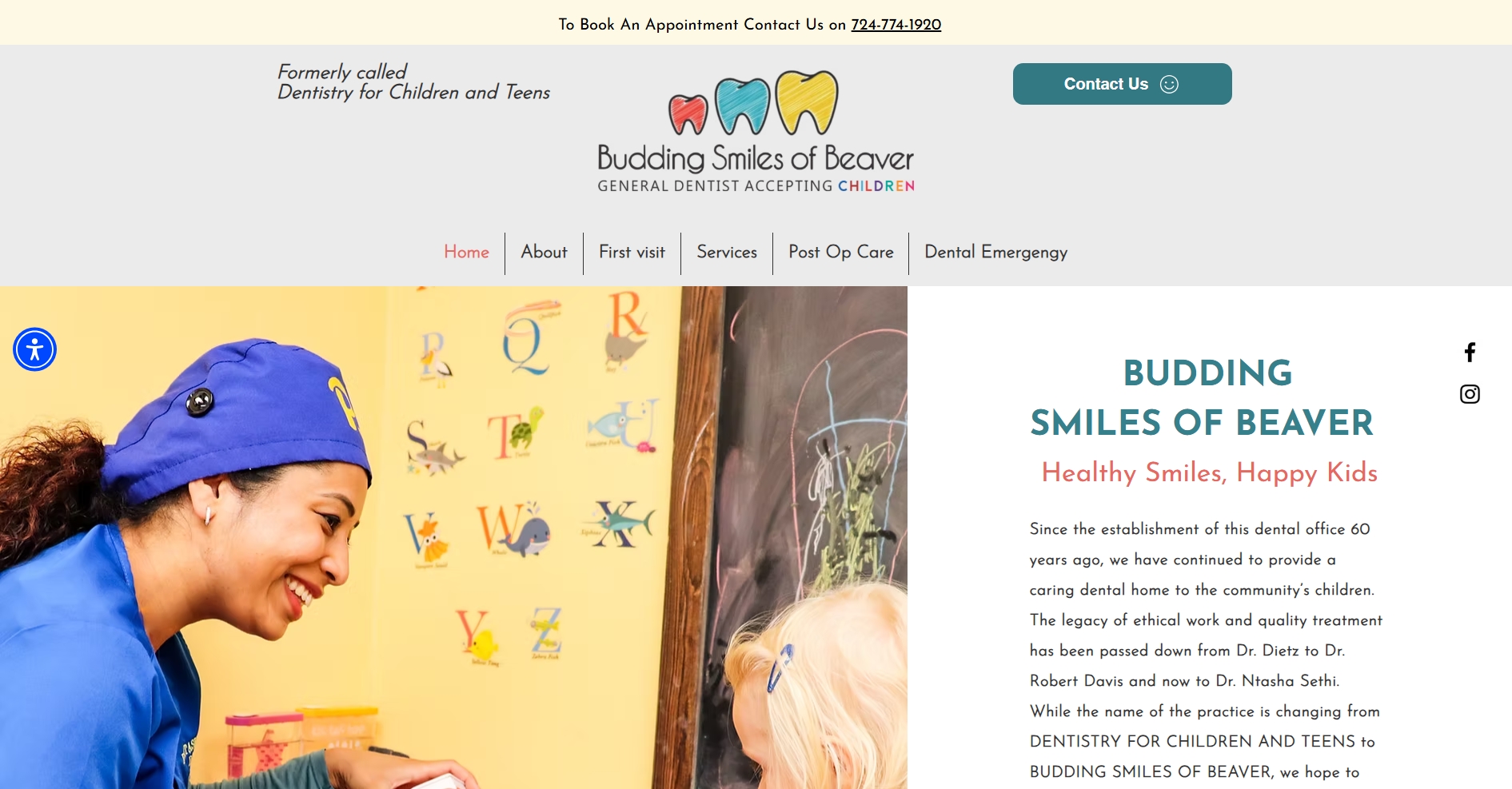 Budding Smiles of Beaver website